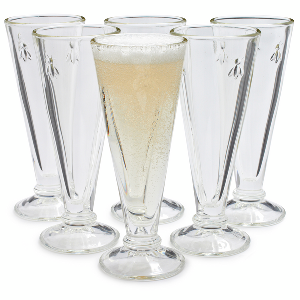 15cl Drink Party Celebration Decorated La Rochere Set of 2 Bee Champagne Flutes 