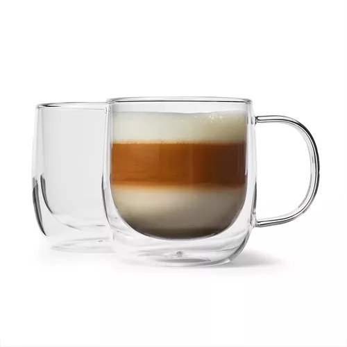 Sur La Table Double-Wall Cappuccino Glasses, Set Of 2