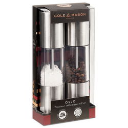 Cole & Mason Oslo Salt & Pepper Mill Set No instructions for the "battery" installation? This is a MANUAL grinder