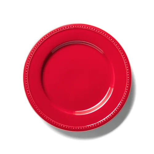 Sur la table Pearl Red Salad Plate
