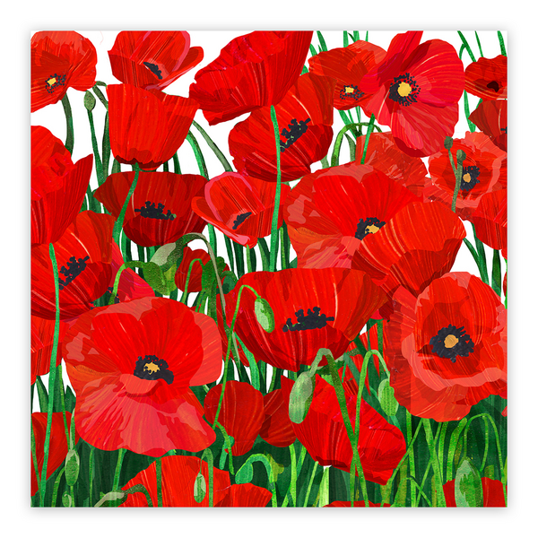 PPD Poppies Cocktail Napkins, Set of 20