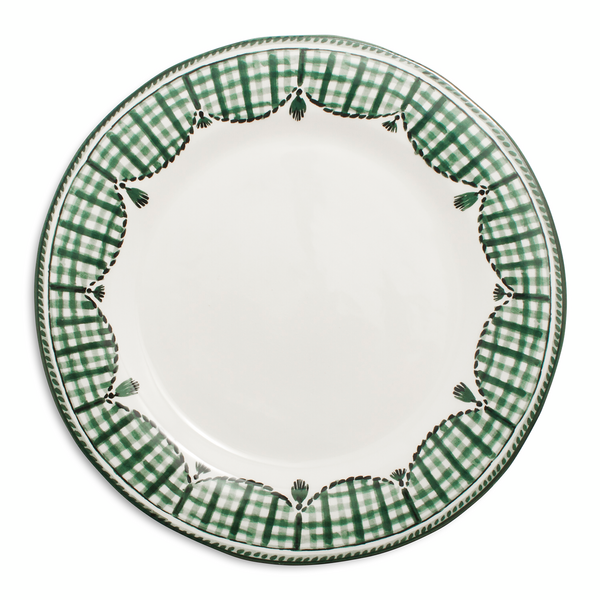 Gingham Dinner Plate