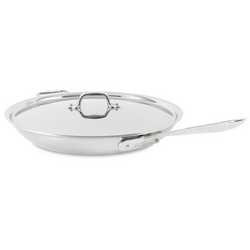 All-Clad D5 Brushed Stainless Steel Skillets w/ Lid Beautiful skillet