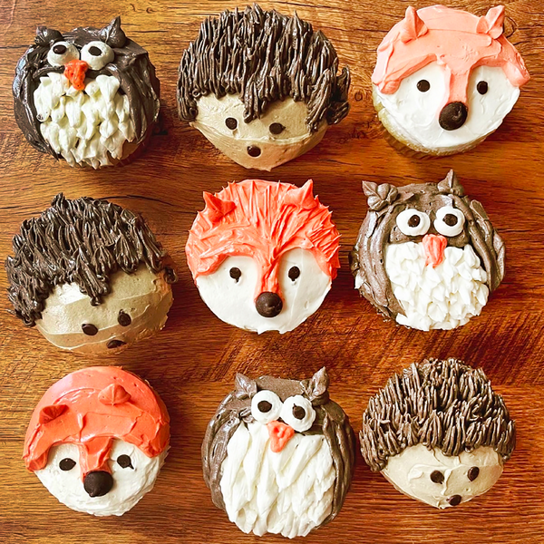 Woodland Animal Cupcakes
