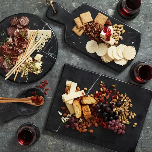 Sur La Table Rectangular Marquina Marble Serving Board
