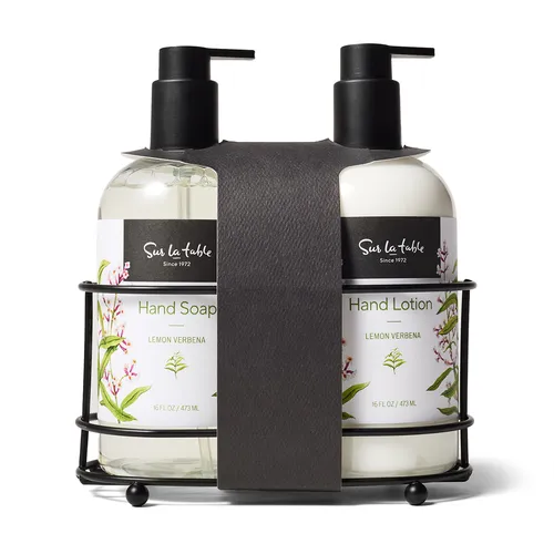 Sur la table Lemon Verbena Soap & Lotion Caddy Set