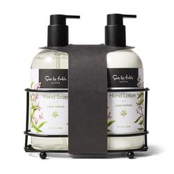 Sur la table Lemon Verbena Soap & Lotion Caddy Set