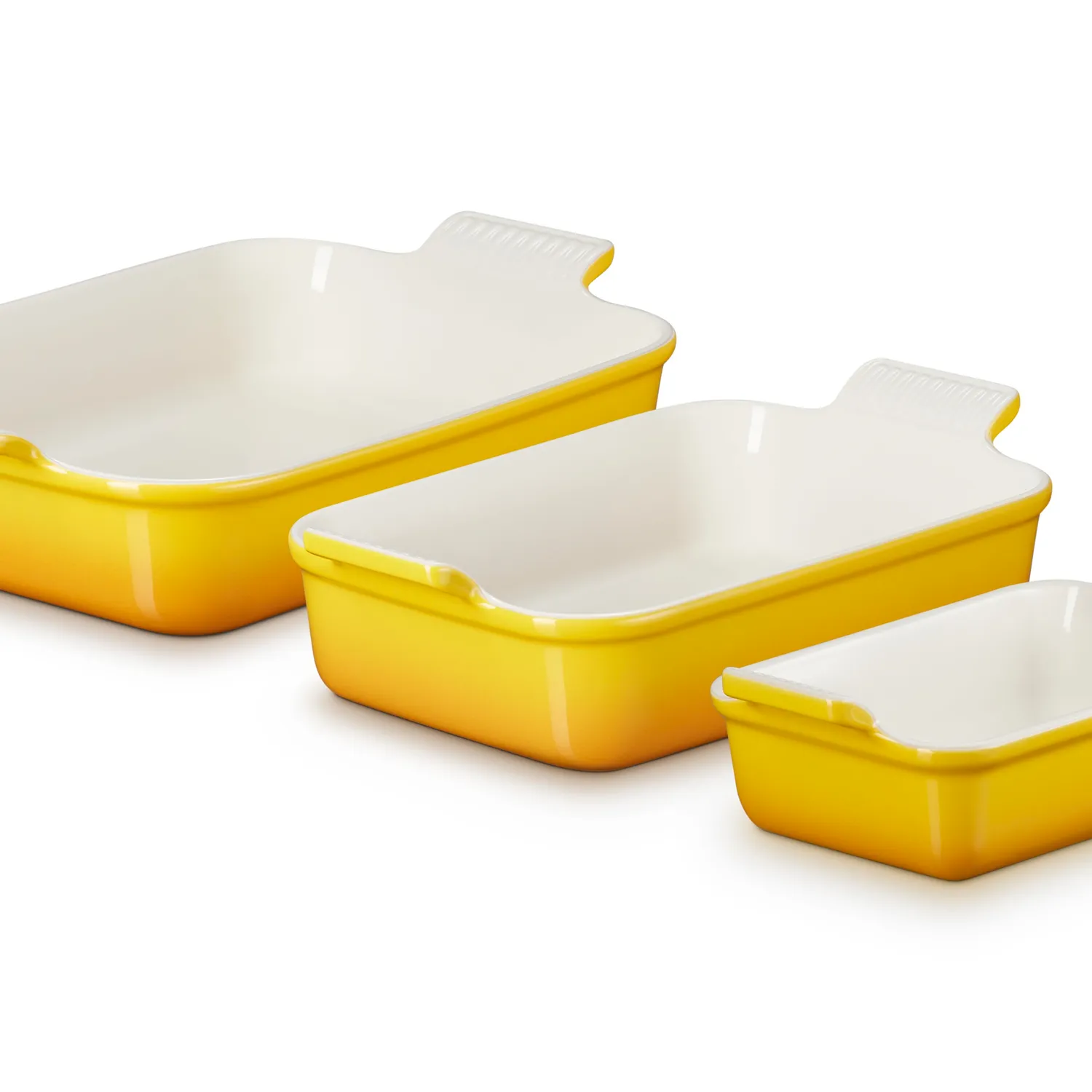 Le Creuset Heritage Stoneware 3-Piece Rectangular Baker Set