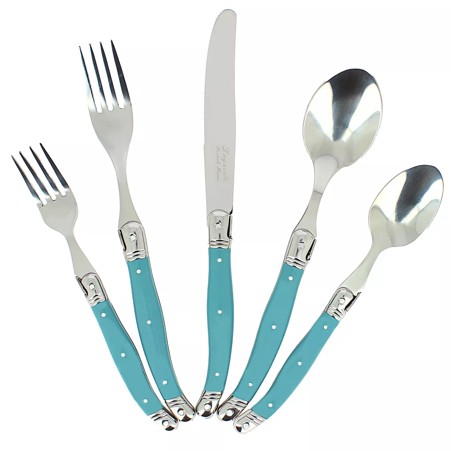 French Home Laguiole Stainless Steel Flatware, 20-Piece Set