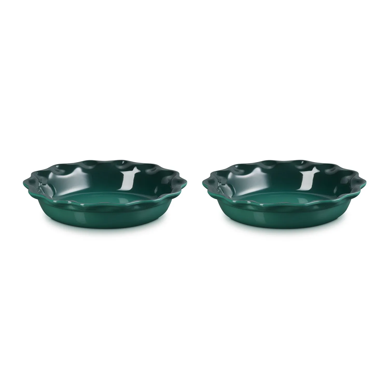 Le Creuset Heritage 2-Piece Fluted Pie Dish Set, 9"