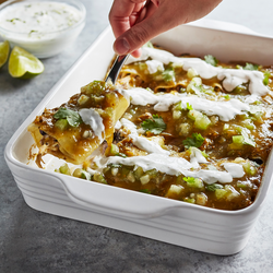 Potato Enchiladas with Chicken