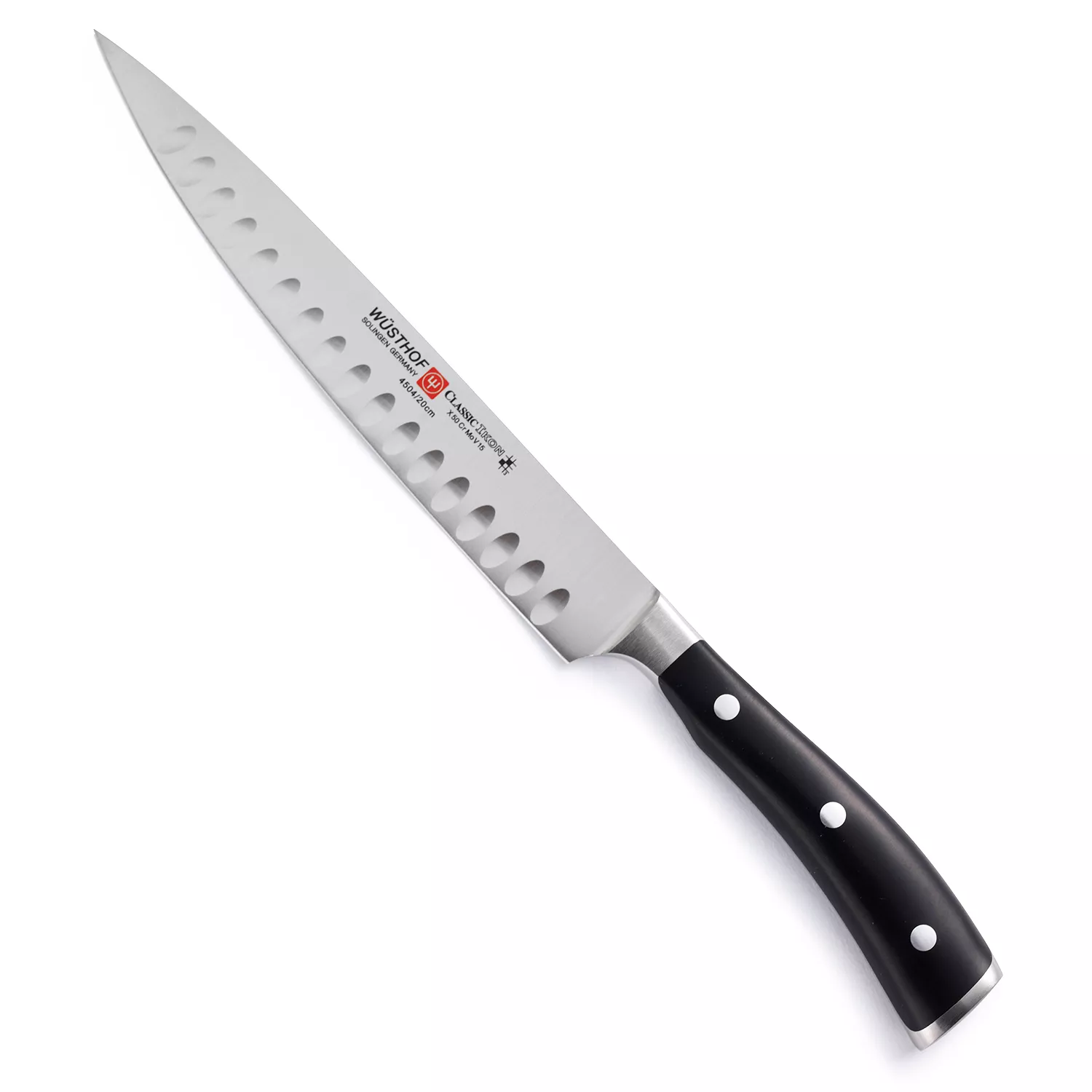 Wüsthof Classic Ikon Hollow-Edge Carving Knife, 8"