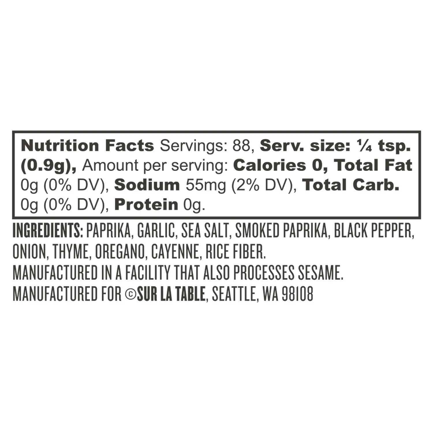 Sur La Table All-American Burger Seasoning Blend
