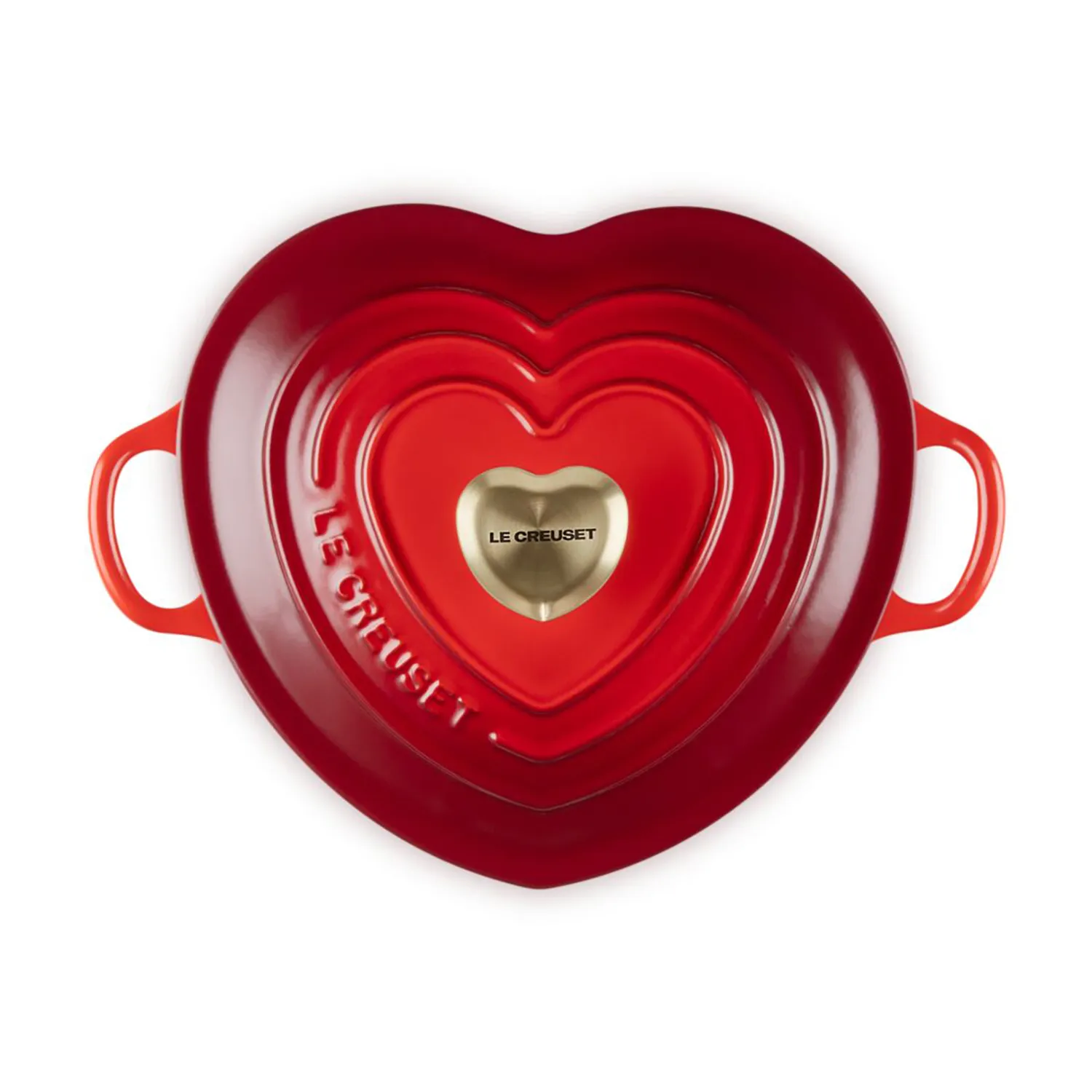 Le Creuset Traditional Enameled Cast Iron Shallow Heart Cocotte, 1.25 Qt.