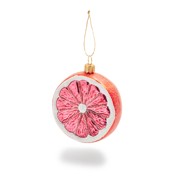 Grapefruit Glass Ornament