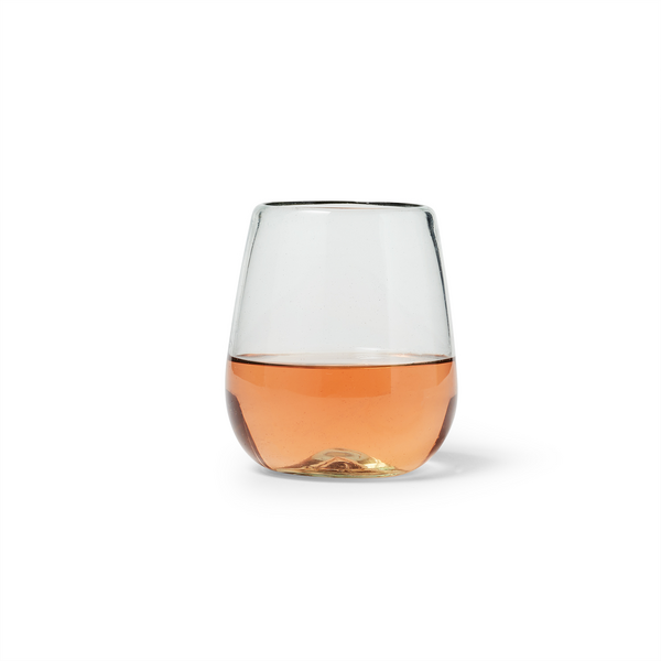 Sur La Table Recycled Green Stemless Wine Glass