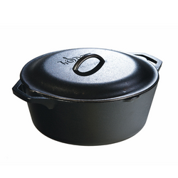 Lodge Dutch Oven, 7 qt. Cast iron, the best way to cook and bake it has health benefits too , can you say that about any other pan?