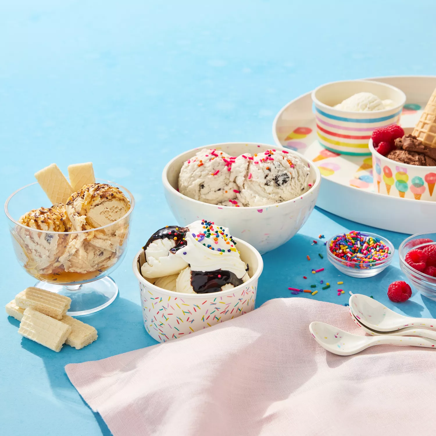 Sur La Table Sprinkle Melamine Ice Cream Bowl