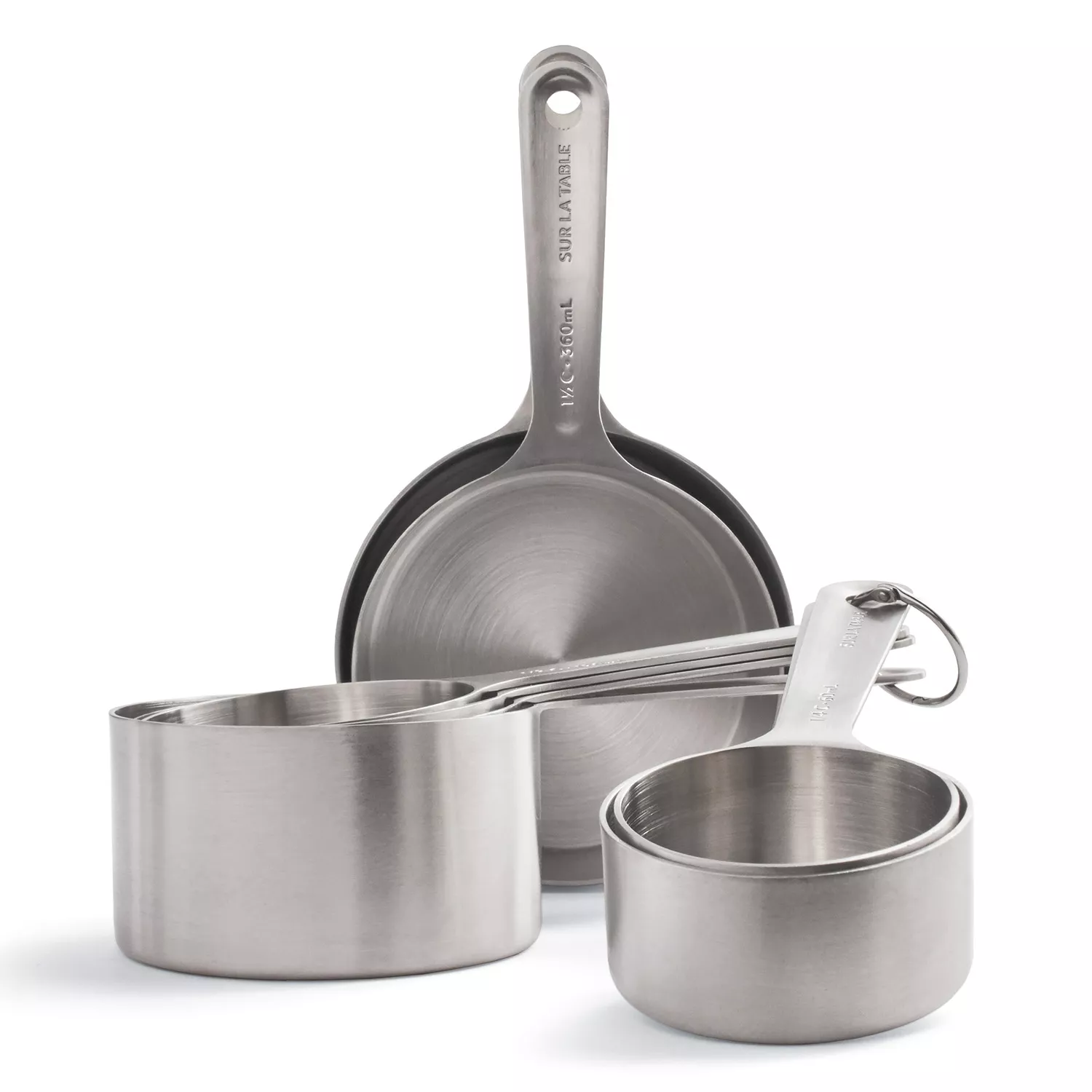 Sur La Table Stainless Steel Measuring Cups, Set of 8