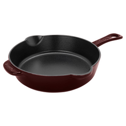 Staub Cast Iron Traditional Deep Skillet, 8.5" Beautiful yellow, gorgeous on my blue La Conch range, extra high sides, great small iron skillet!!