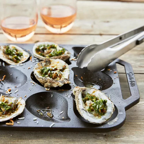 Sur La Table Cast Iron Oyster Pan, 12 Cavity
