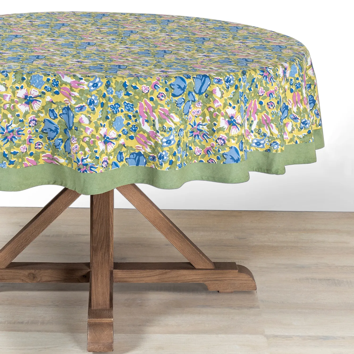 Couleur Nature Jardin Tablecloth, Blue & Green