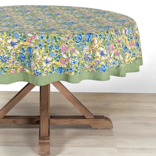 Couleur Nature Jardin Tablecloth, Blue & Green