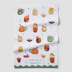 Sur La Table Fall Cocktail Kitchen Towel