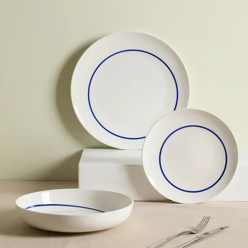 Stone Lain Luna Porcelain 12-Piece Dinnerware Set