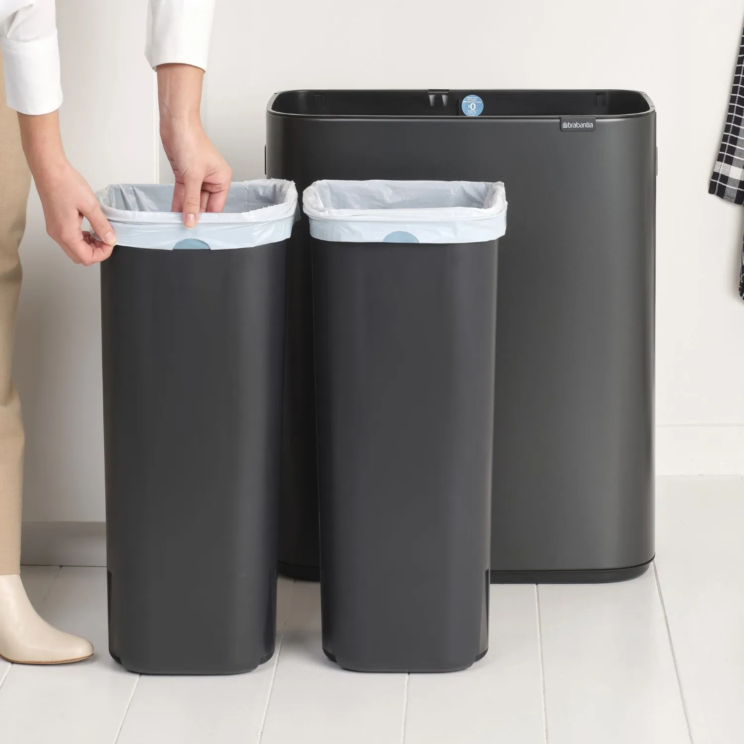 Brabantia Bo Touch Top Can, 2 x 30 L