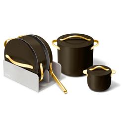Caraway Ceramic Nonstick Cookware+ 7-Piece Set with Bonus Storage