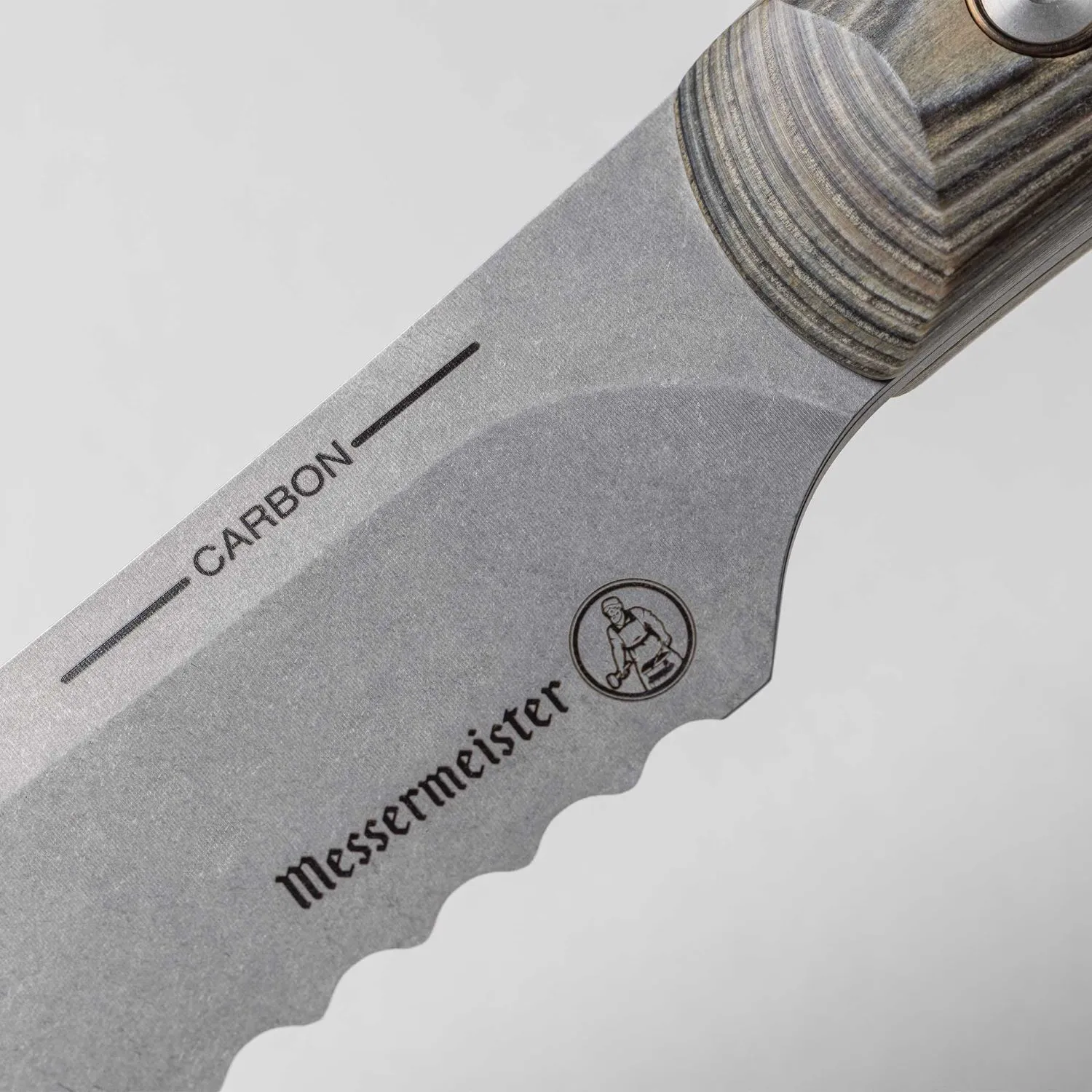 Messermeister Carbon Scallopped Slicing Knife, 9"