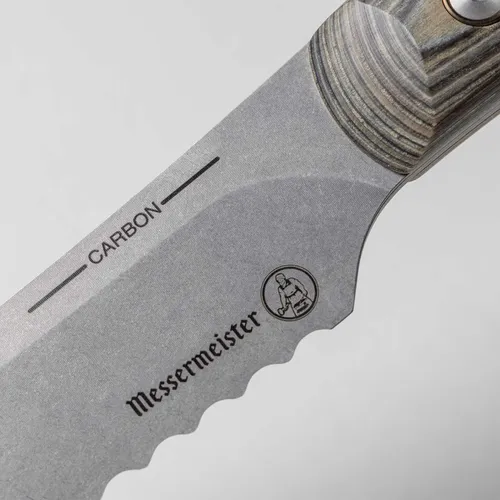 Messermeister Carbon Scallopped Slicing Knife, 9"