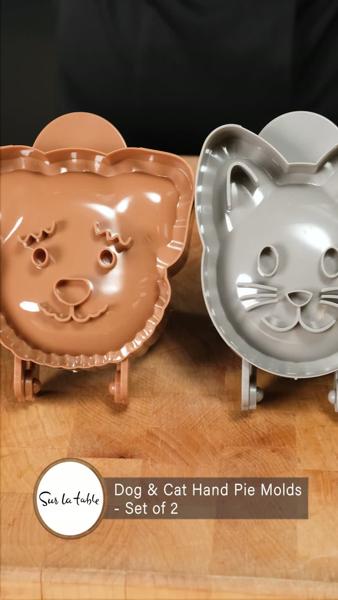 Dog & Cat Hand Pie Molds, Set of 2 