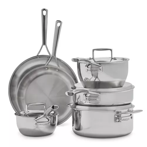 Sur La Table La Marque 84 10-Piece Stainless Steel Cookware Set