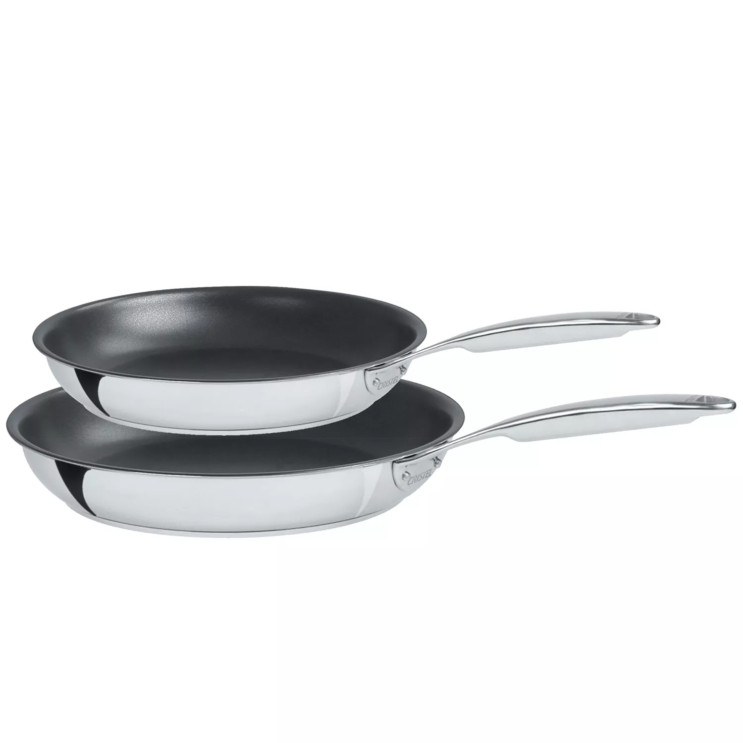 Cristel Castel’Pro 5-Ply Nonstick Skillet Set, 8" and 10"