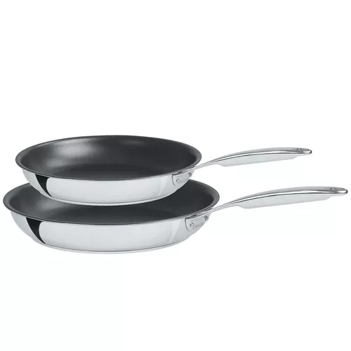Cristel Castel’Pro 5-Ply Nonstick Skillet Set, 8" and 10"