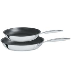 Cristel Castel’Pro 5-Ply Nonstick Skillet Set, 8" and 10" 