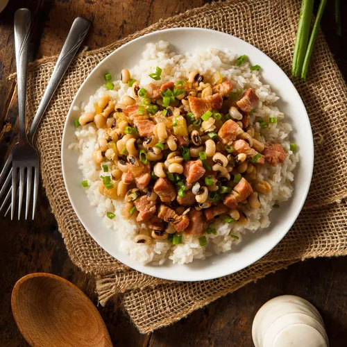 Black Eyed Peas with Collard Greens
