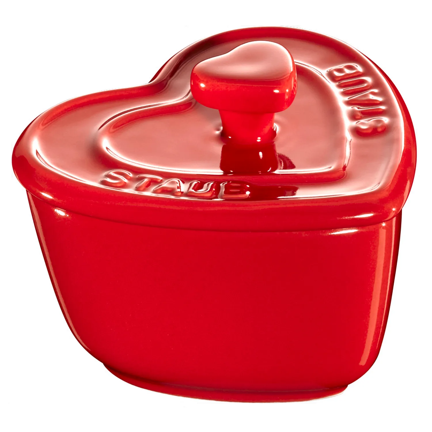 Staub Ceramic Mini Heart Cocottes, Set of 3