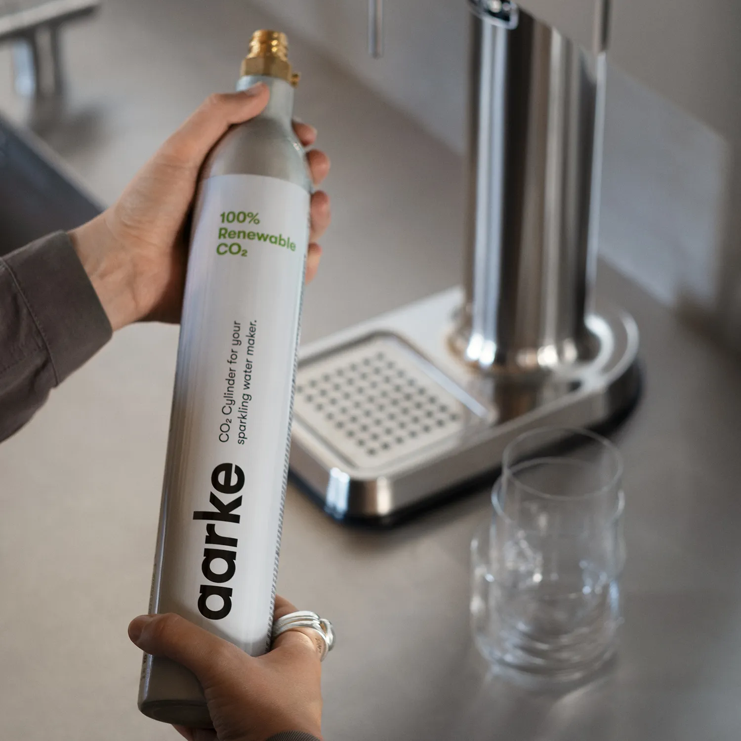 Aarke 2-Piece CO2 Cylinder Set