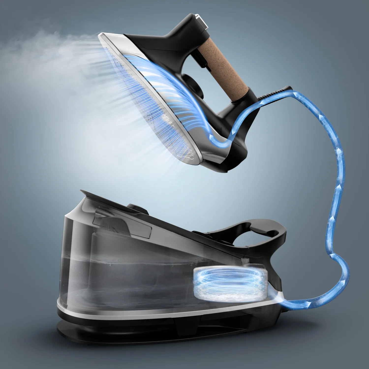 Rowenta Compact Steam Pro Cork High-Pressure Steam Station