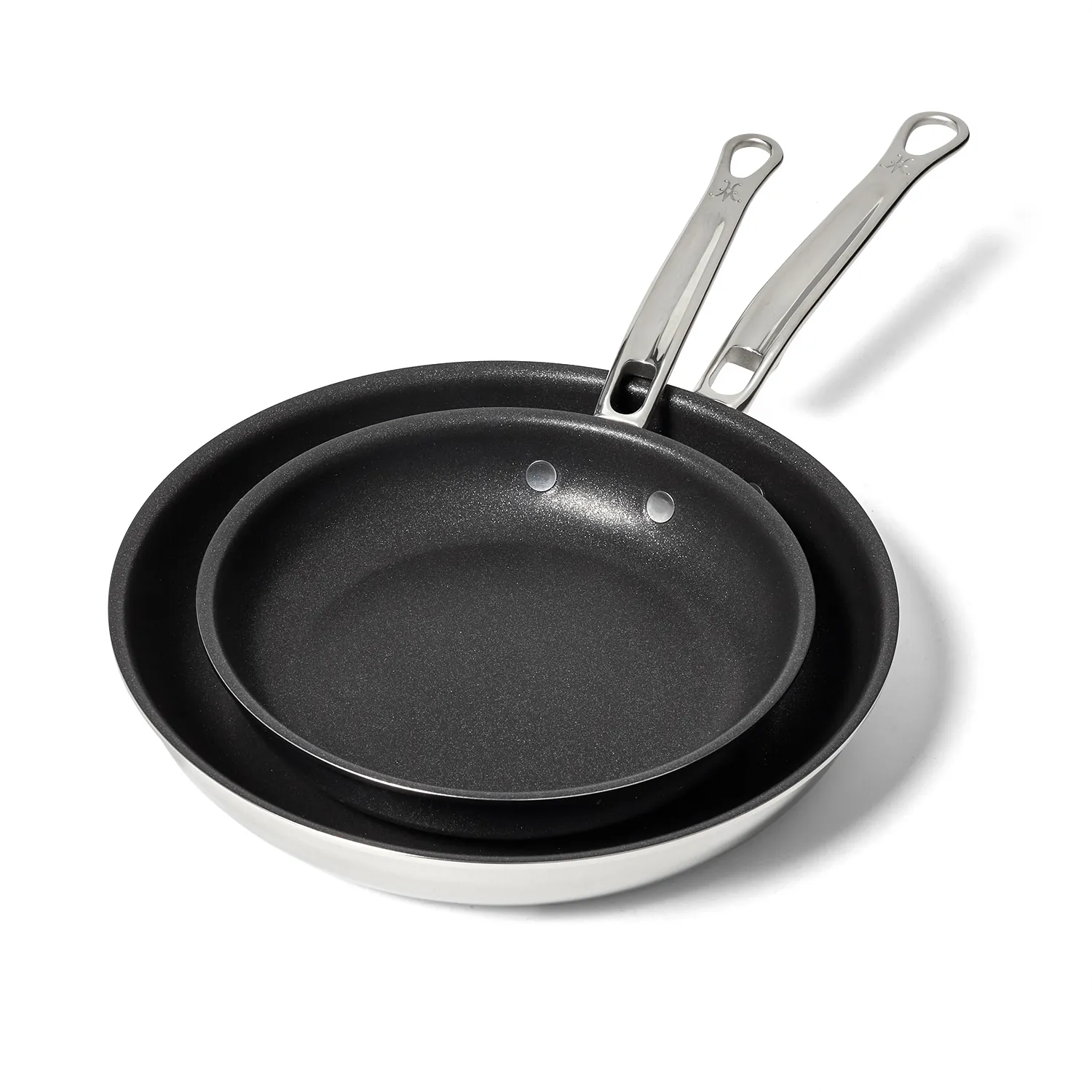 Hestan ProBond Luxe Stainless Steel TITUM™ Nonstick Set of 2 Skillets, 8.5" & 11"