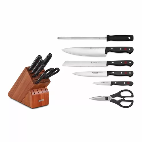 Wüsthof Gourmet 7-Piece Acacia Knife Block Set