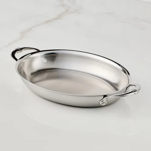 Hestan Provisions Stainless Steel Oval Au Gratin Dish
