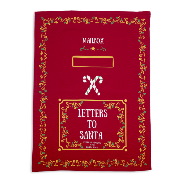 Sur La Table Letters to Santa Kitchen Towel