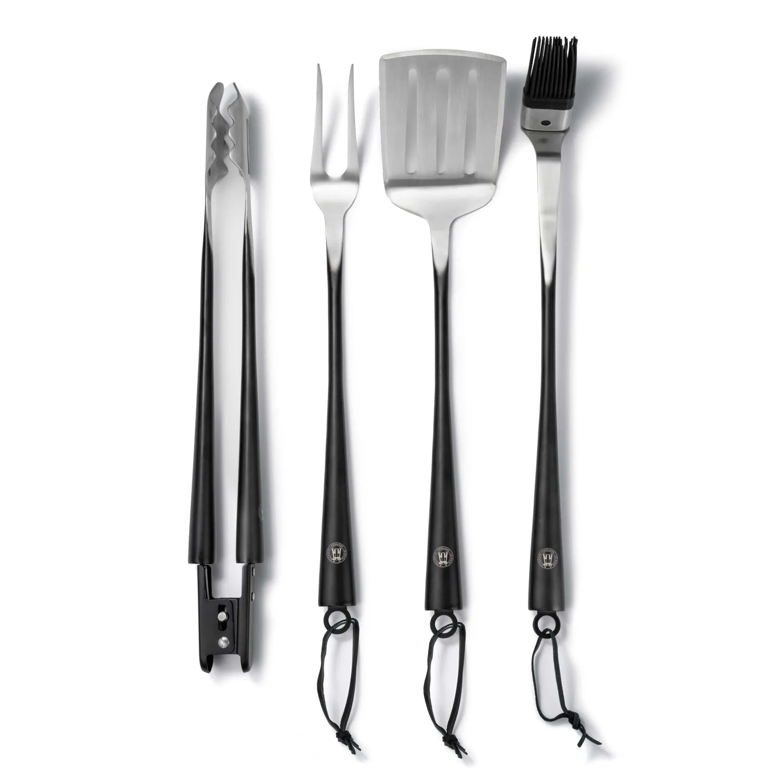 Schmidt Brothers Carbon 4-Piece Grilling Tool Set