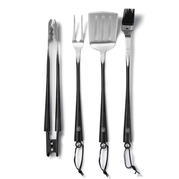 Schmidt Brothers Carbon 4-Piece Grilling Tool Set