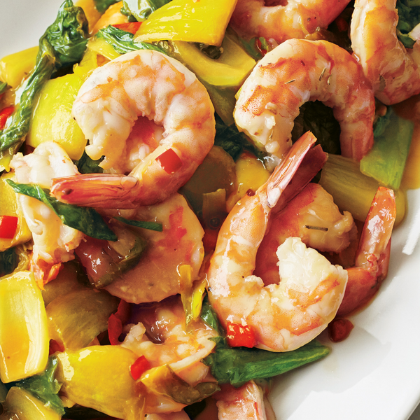 Stir Fried Bok Choy with Shrimp and Oyster Sauce