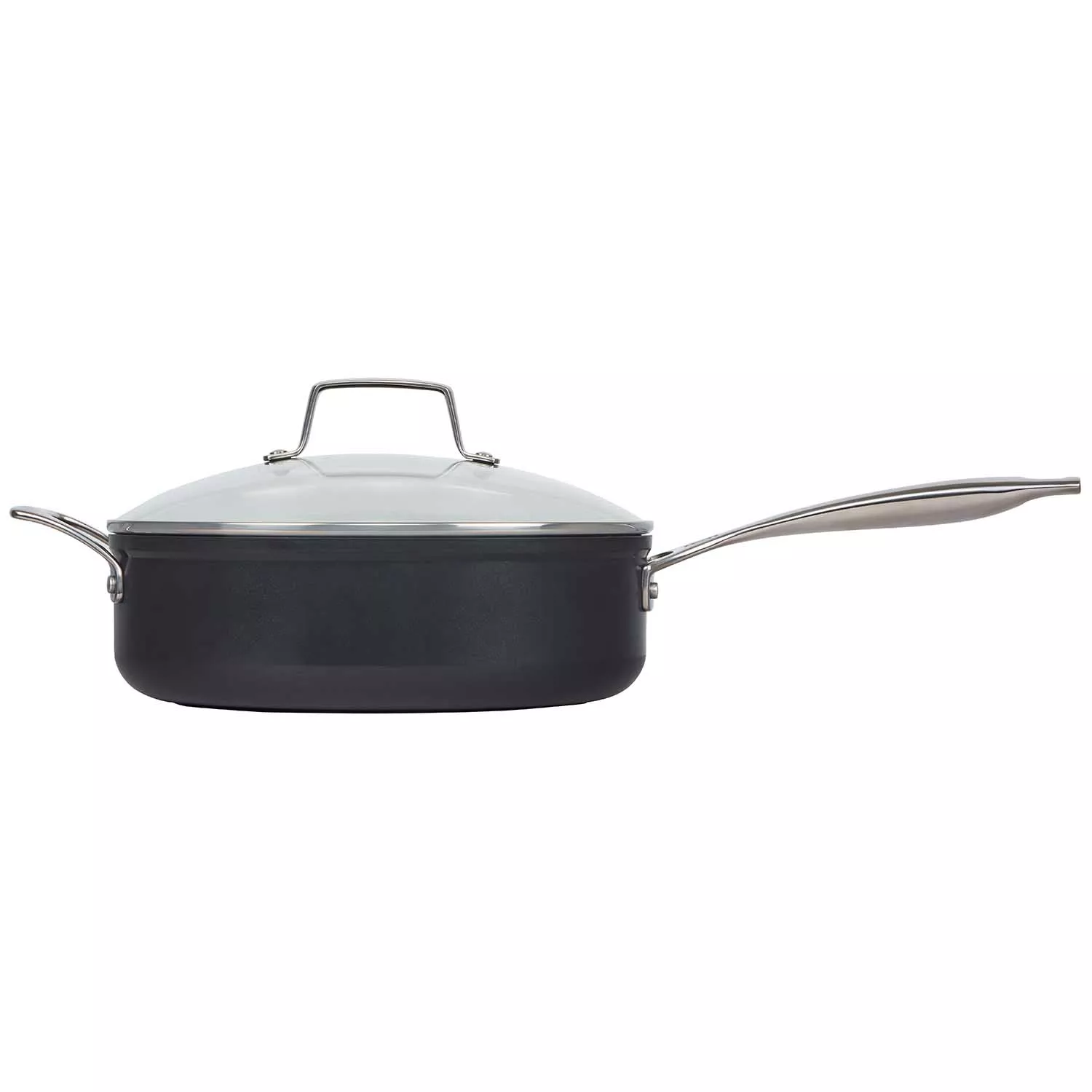 Le Creuset Essential Ceramic Nonstick Sauté Pan with Lid, 4.5 Qt.